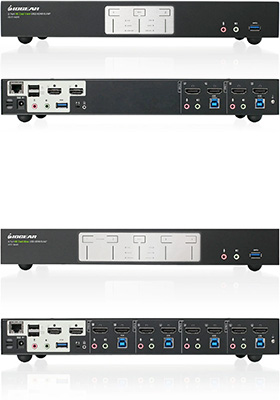 4K Dual-View HDMI KVMP Switches